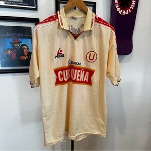 Vintage Universitario Peru home football shirt #7 2001 Prime Size Large